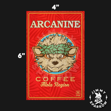 Load image into Gallery viewer, Arcanine Coffee - 4" X 6" Postcard