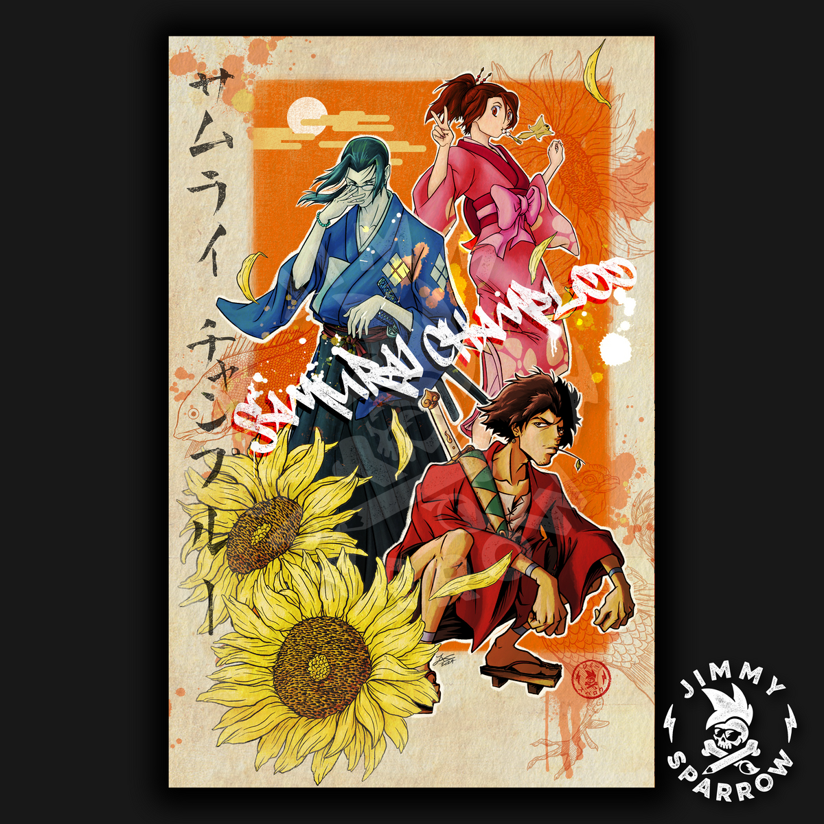 サムライチャンプルー B2サイズ ポスター SAMURAI CHAMPLOO Amazon.com: Samurai Champloo Anime Fabric Wall Scroll Poster (32