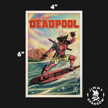 Load image into Gallery viewer, Aloha Deadpool - 4" X 6" Postcard