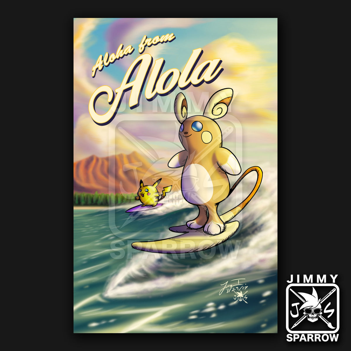Aloha from Alola Sticker Pack (5pc) – Jimmy Sparrow