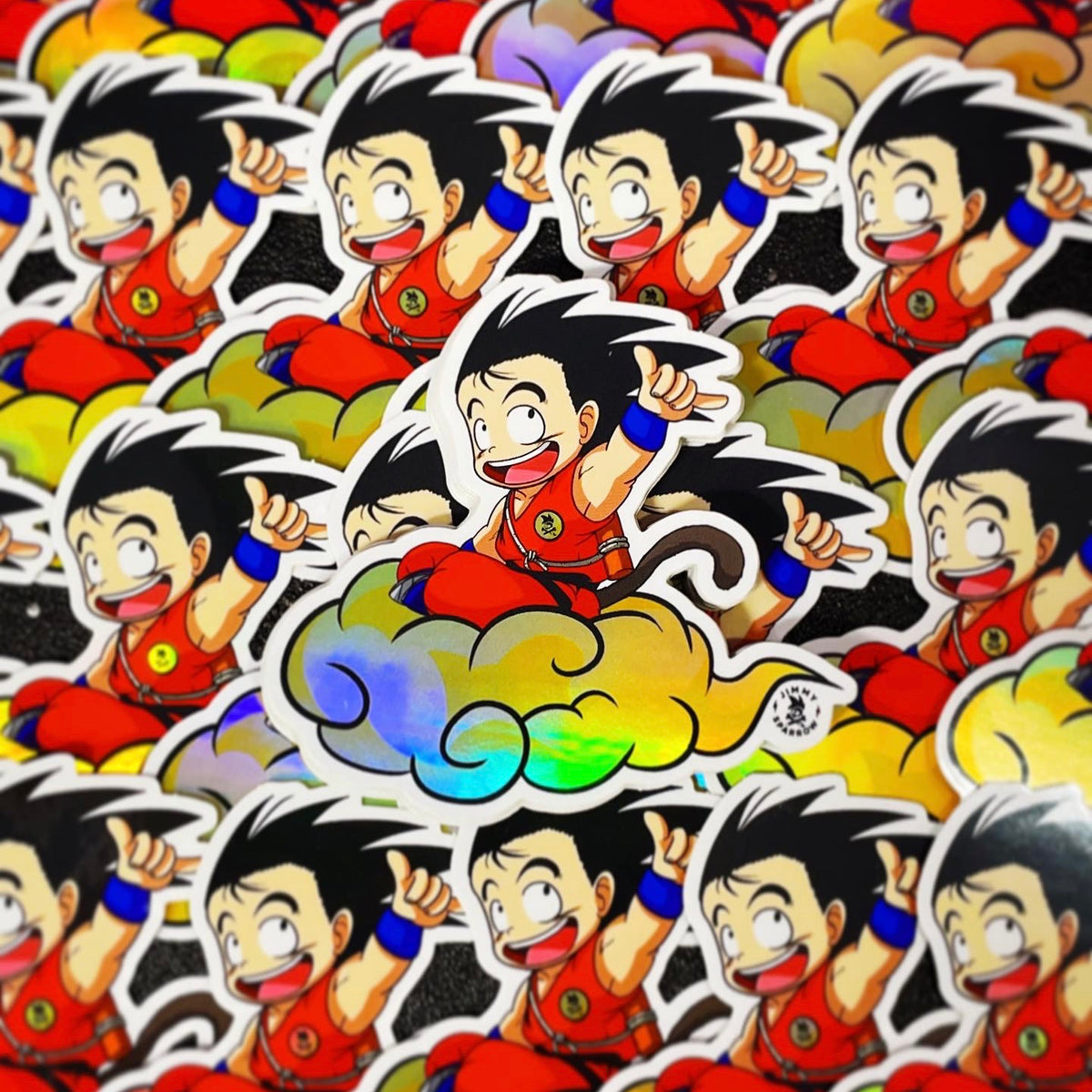 Sticker autocollant holographique - Sangoku - Dragon Ball Z