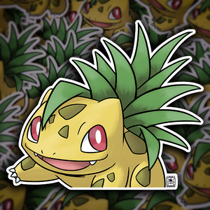 6” Pineapple Bulbasaur Peeker Sticker