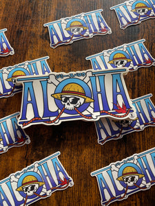 6" Pirate Aloha JUMBO Sticker
