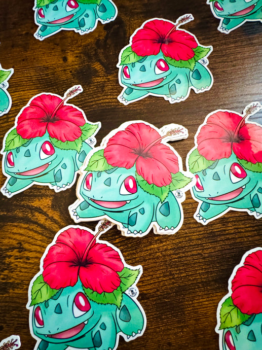 (NEW) Alolan (Hibiscus) Bulbasaur Sticker