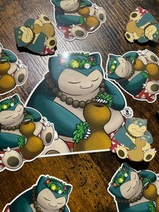 6" Alolan Snorlax JUMBO Sticker Jimmy Sparrow 6" Alolan Snorlax JUMBO Sticker Jimmy Sparrow