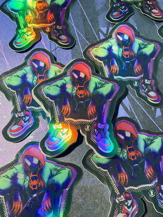 HOLOGRAPHIC Spider-Man Sticker
