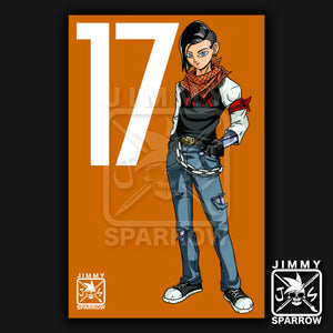 Android 17 Redesign *LIMITED PRINT* - 11" X 17" Poster