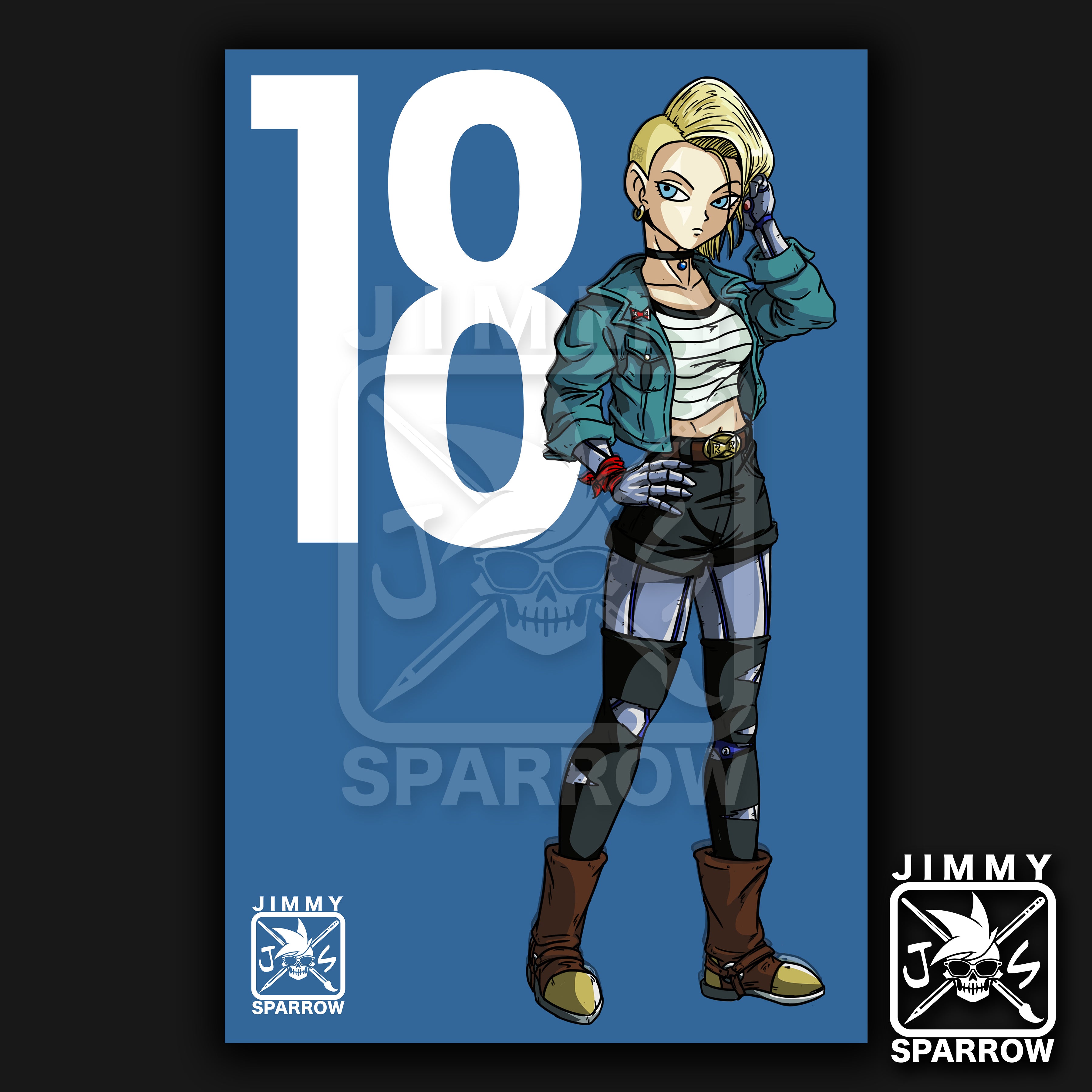 Planet Arlia) Prince Vegeta Redesign - 11 X 17 Poster – Jimmy Sparrow