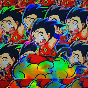 6" Holographic Shaka Goku JUMBO Sticker