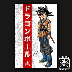 Son Goku Redesign - 11" X 17" Poster