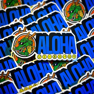Dragon Aloha Sticker
