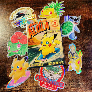 Aloha from Alola Sticker Pack (5pc)