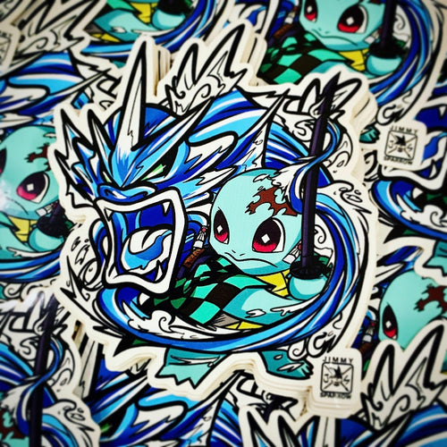 Demon Slayer X Pokémon: Squirjiro Sticker