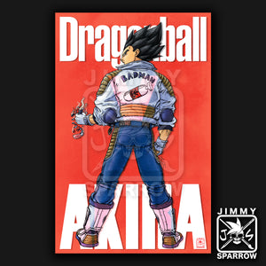 Dragon Ball X Akira: Vegeta - 11" X 17" Poster