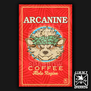 Arcanine Coffee - 11" X 17" Poster