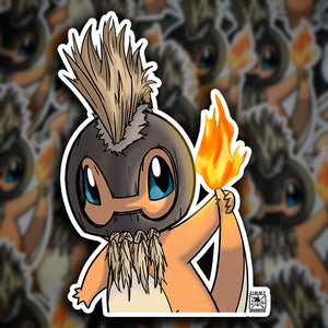 6” Alolan (Night Marcher) Charmander Peeker Sticker